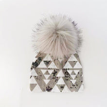 Load image into Gallery viewer, kids cotton hats  baby pom pom
