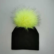 Load image into Gallery viewer, kids cotton hats  baby pom pom
